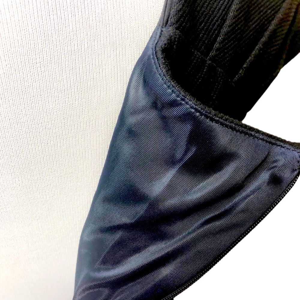 Mango Suit Navy Blue Sheath Corporate Dress Zips Lined Knee Length Size M/8 NEW - Picture 7 of 15
